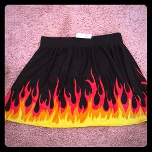 Fire flame skirt